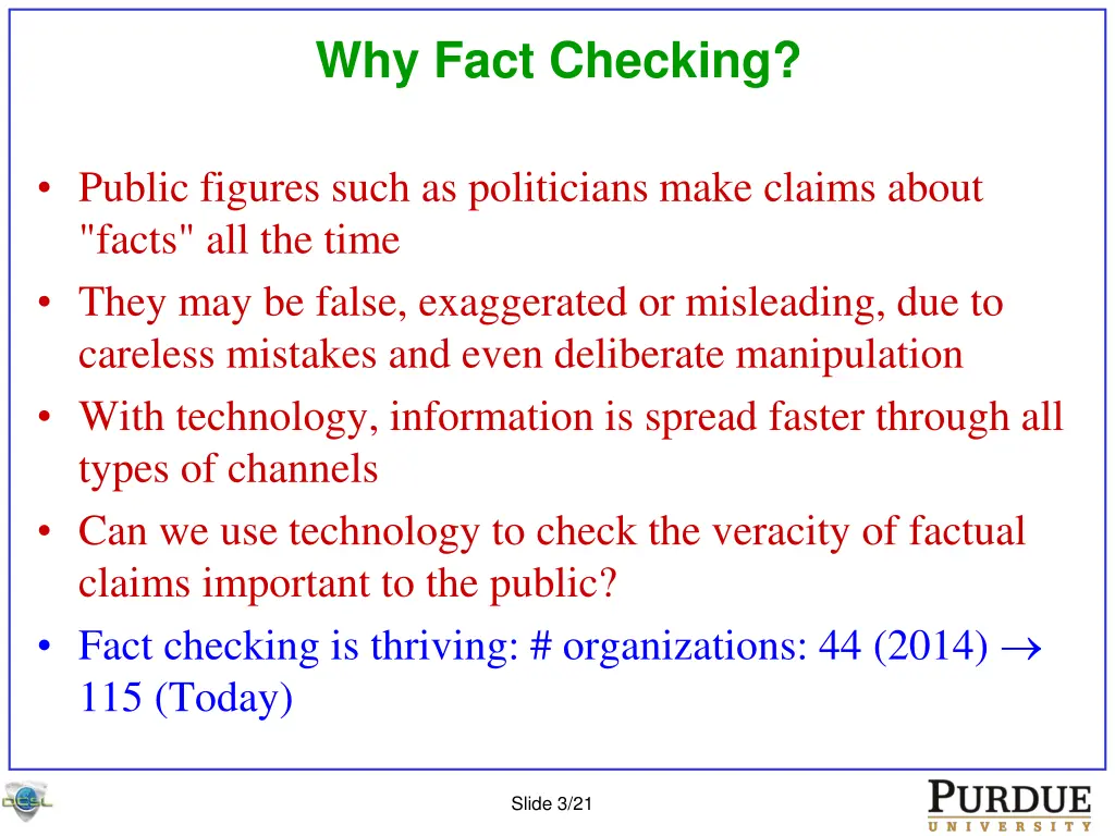 why fact checking