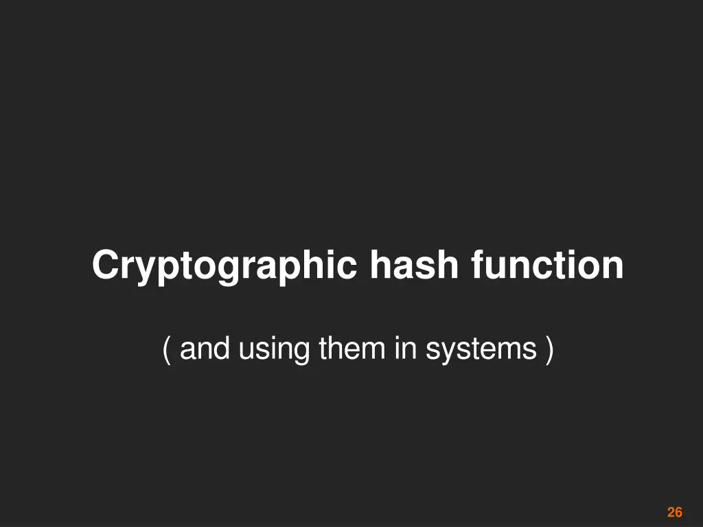 cryptographic hash function