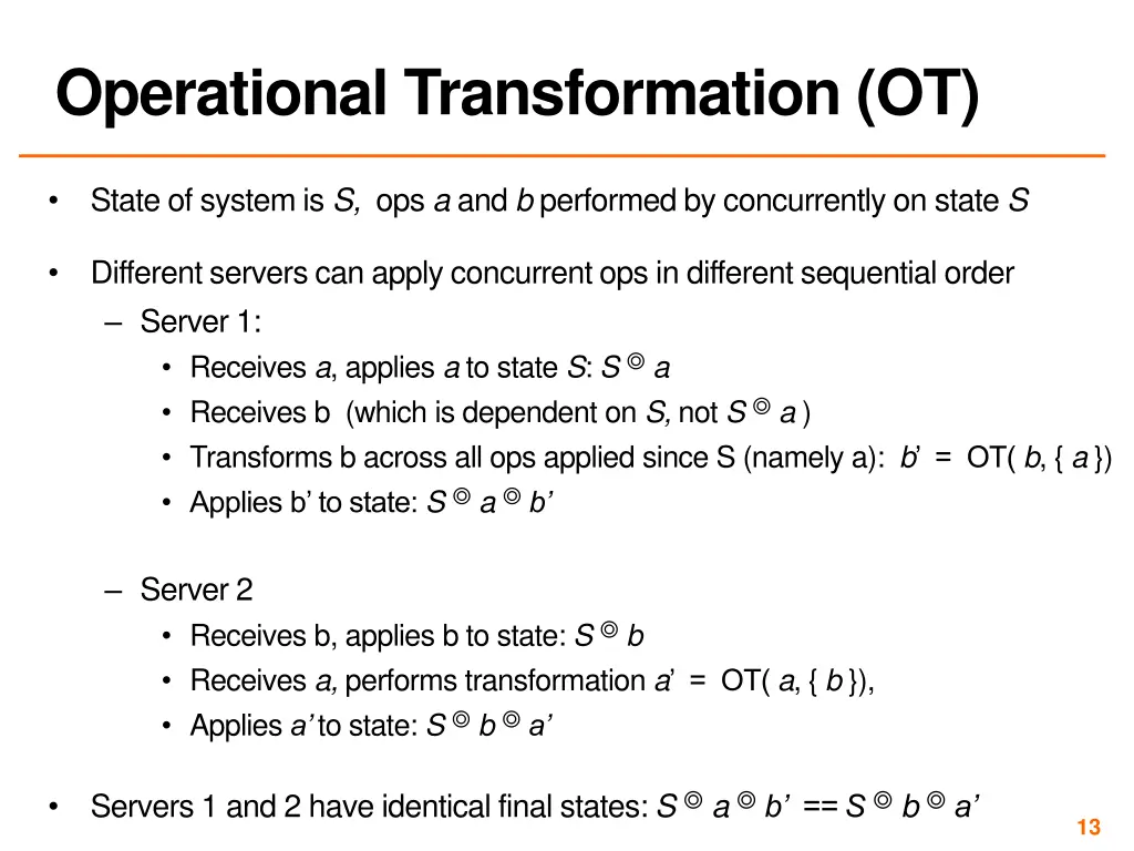 operational transformation ot