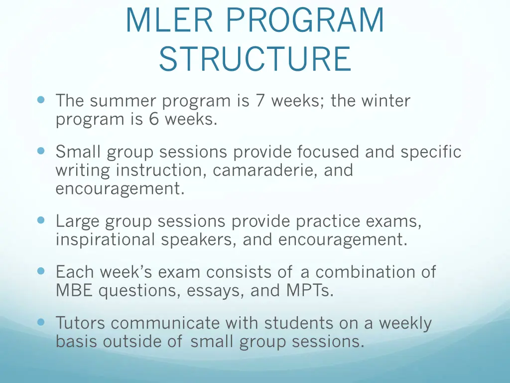 mler program structure