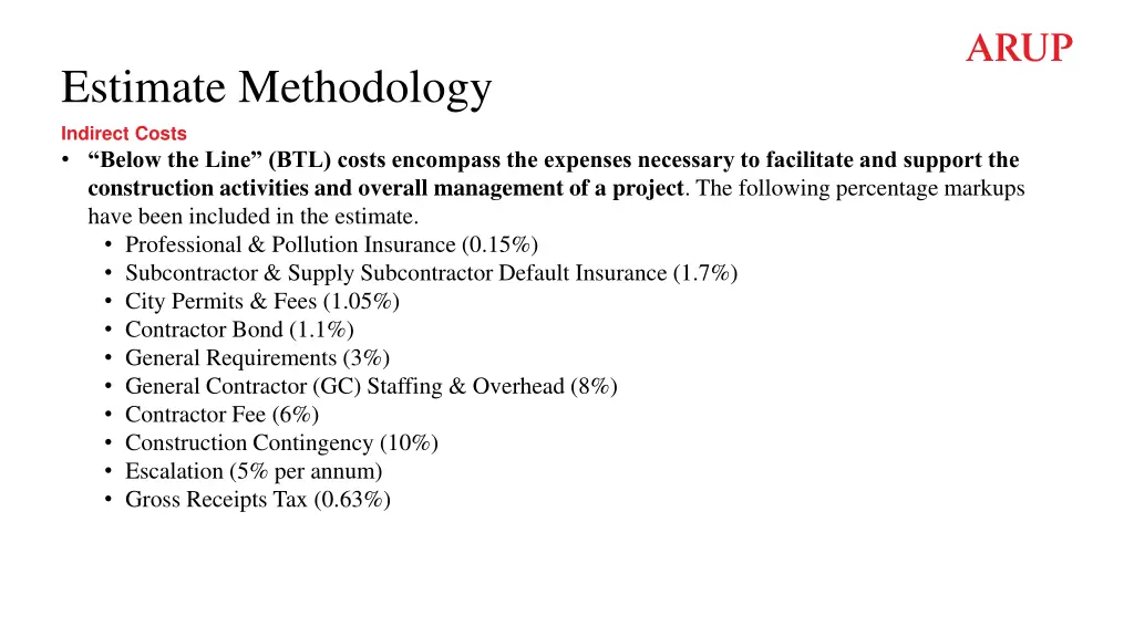 estimate methodology 1