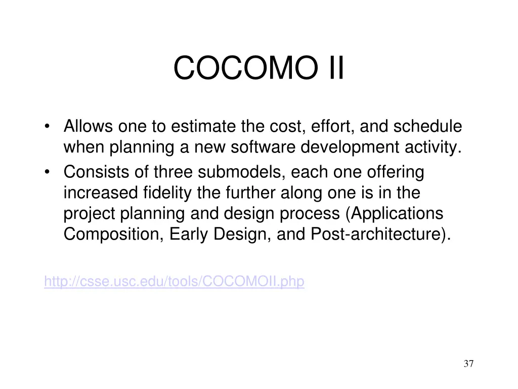 cocomo ii