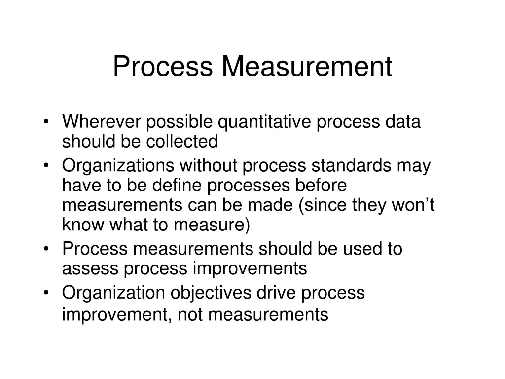 process measurement