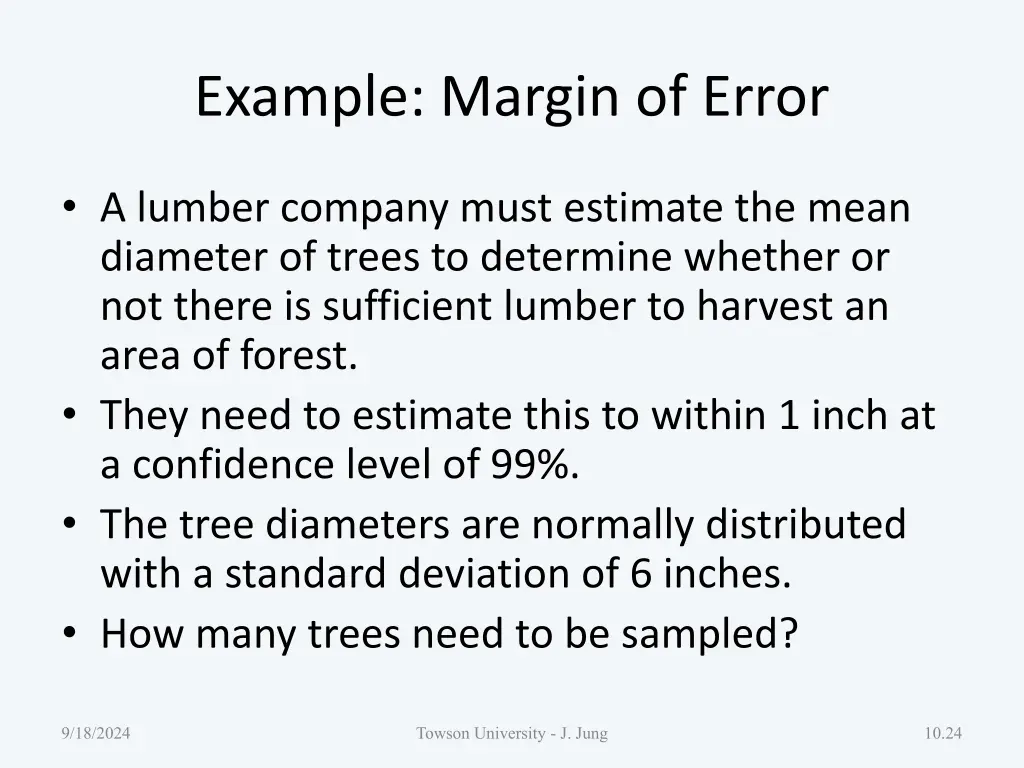 example margin of error