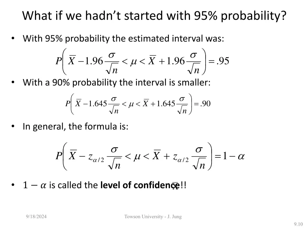 what if we hadn t started with 95 probability