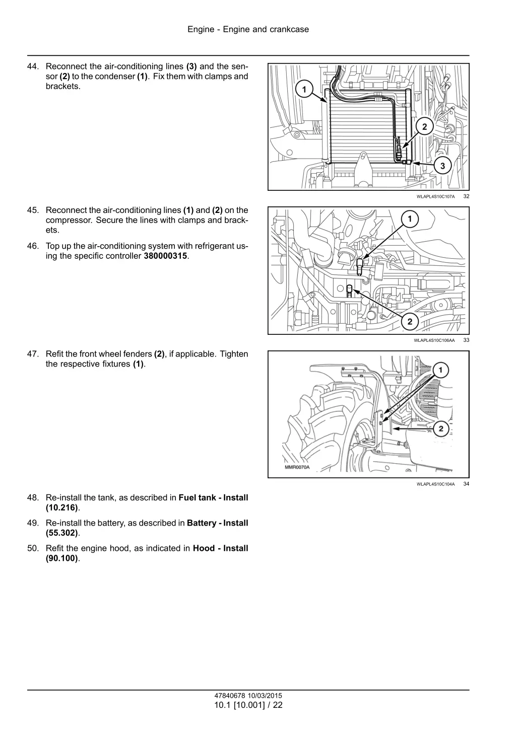 engine engine and crankcase 19