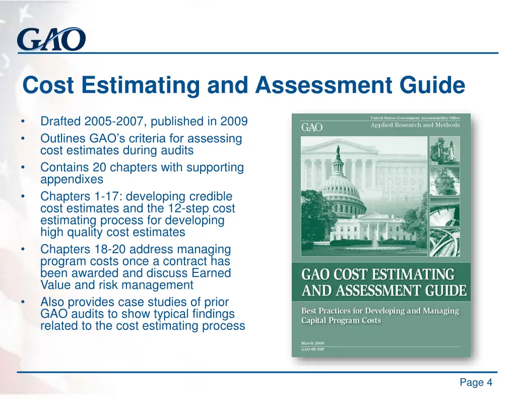 cost estimating and assessment guide