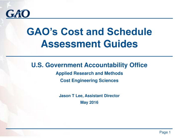 gao s cost and schedule assessment guides