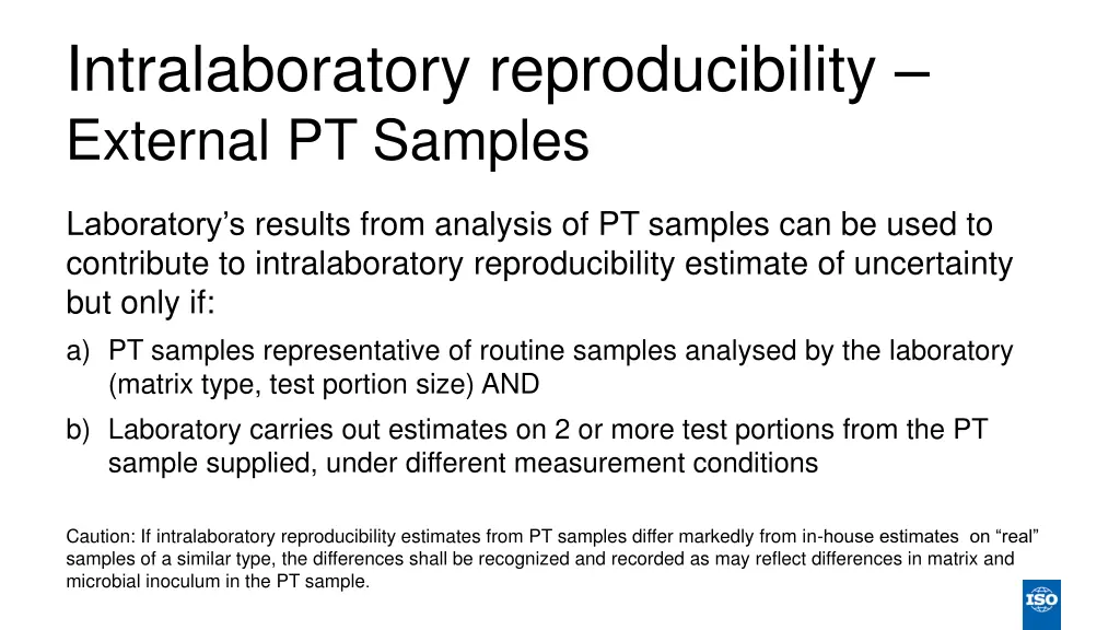 intralaboratory reproducibility external