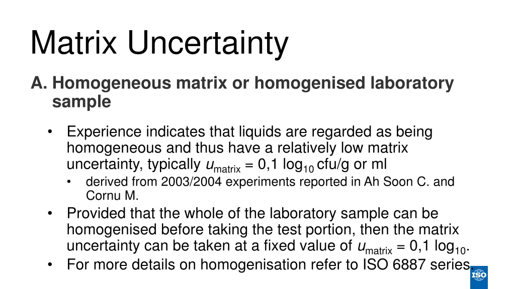 matrix uncertainty 2