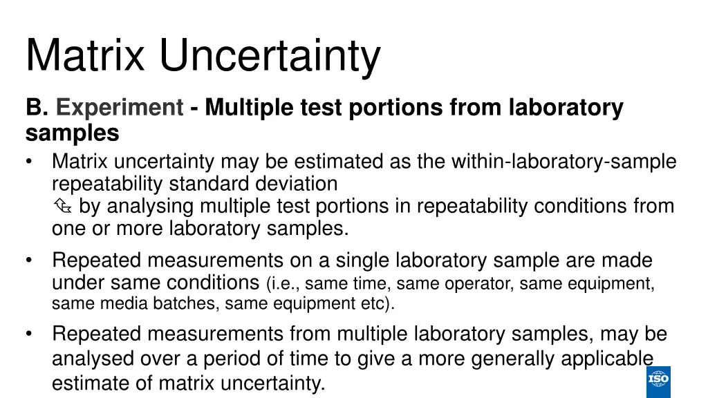 matrix uncertainty 3