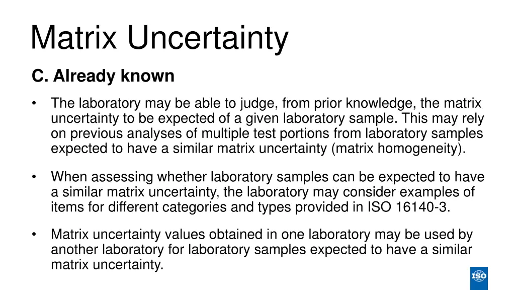 matrix uncertainty 4