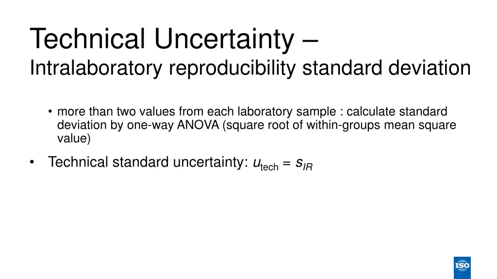 technical uncertainty intralaboratory 3