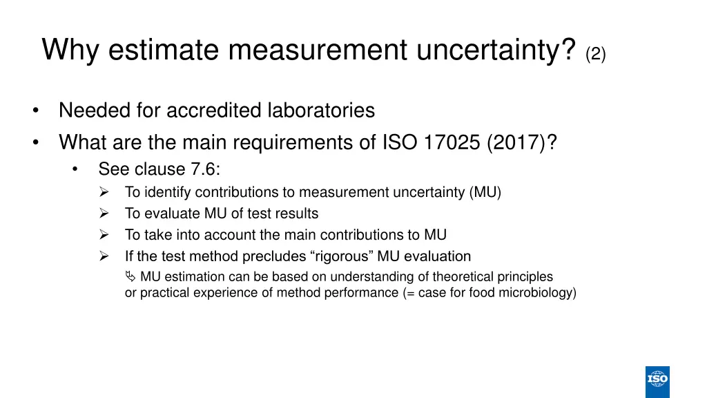 why estimate measurement uncertainty 2