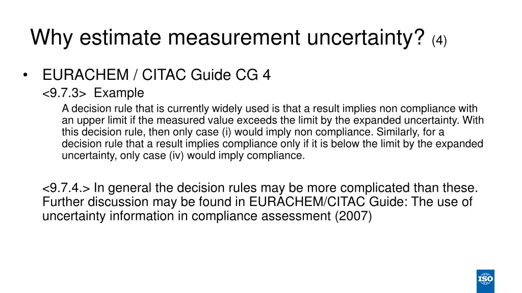 why estimate measurement uncertainty 4