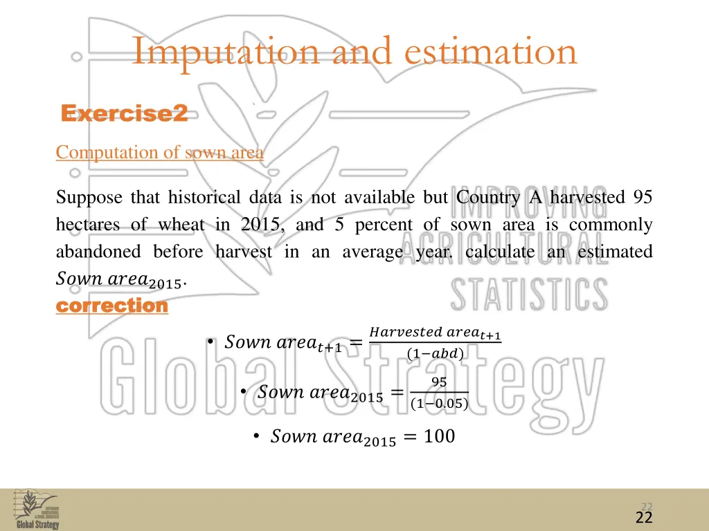 imputation and estimation 11