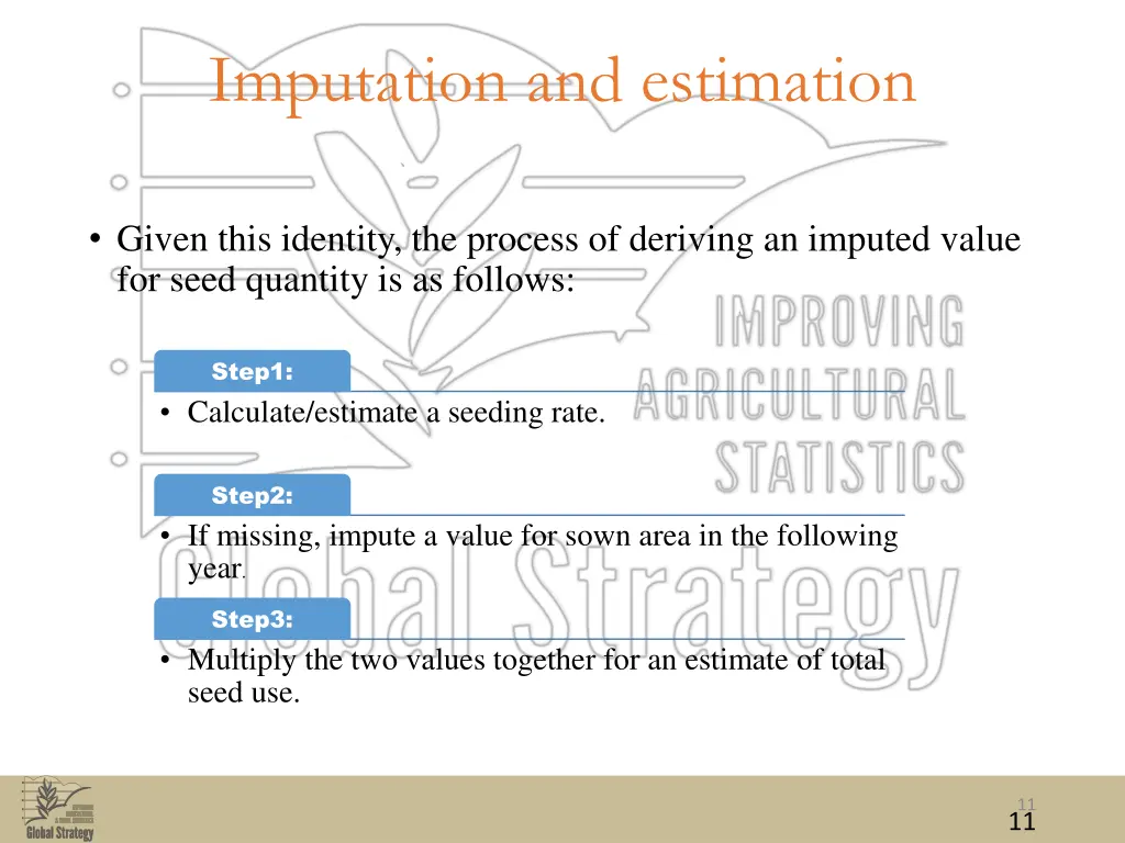 imputation and estimation 2