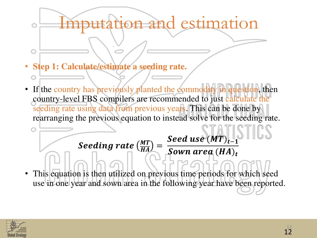 imputation and estimation 3