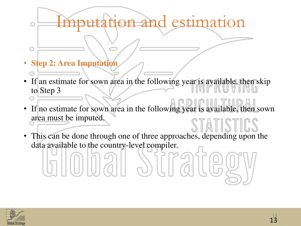 imputation and estimation 4