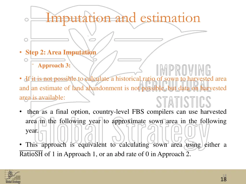 imputation and estimation 8