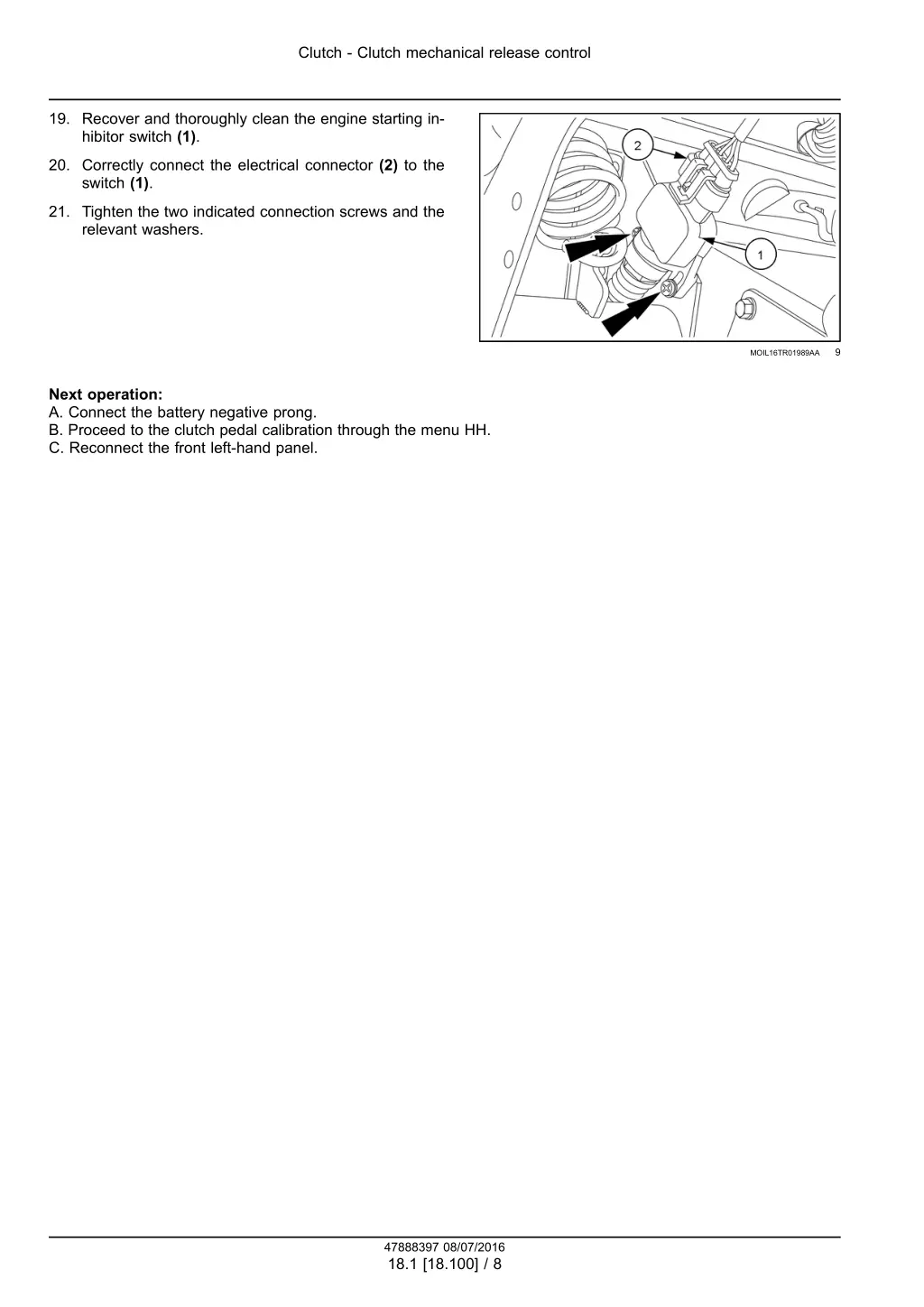 clutch clutch mechanical release control 5