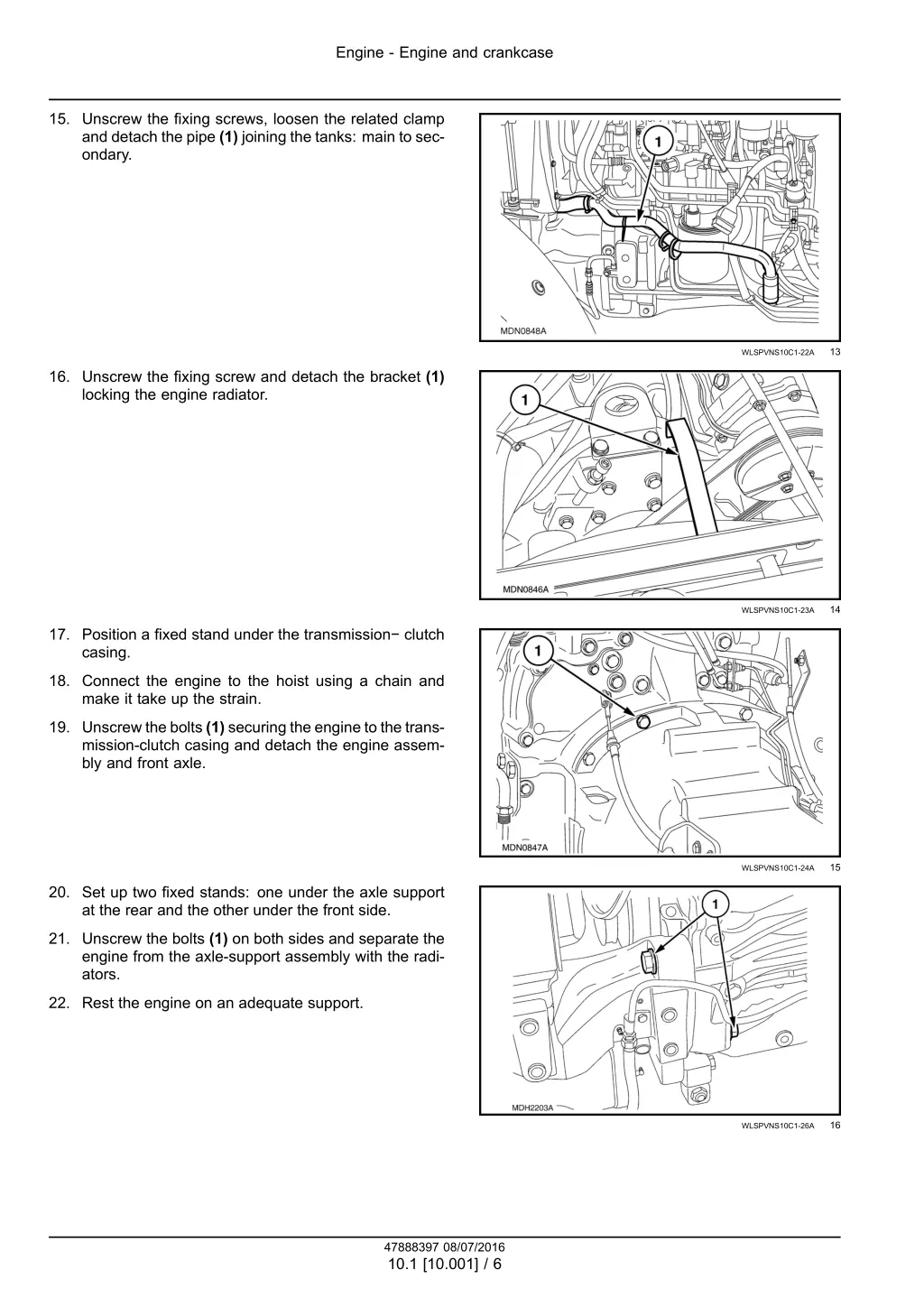 engine engine and crankcase 3