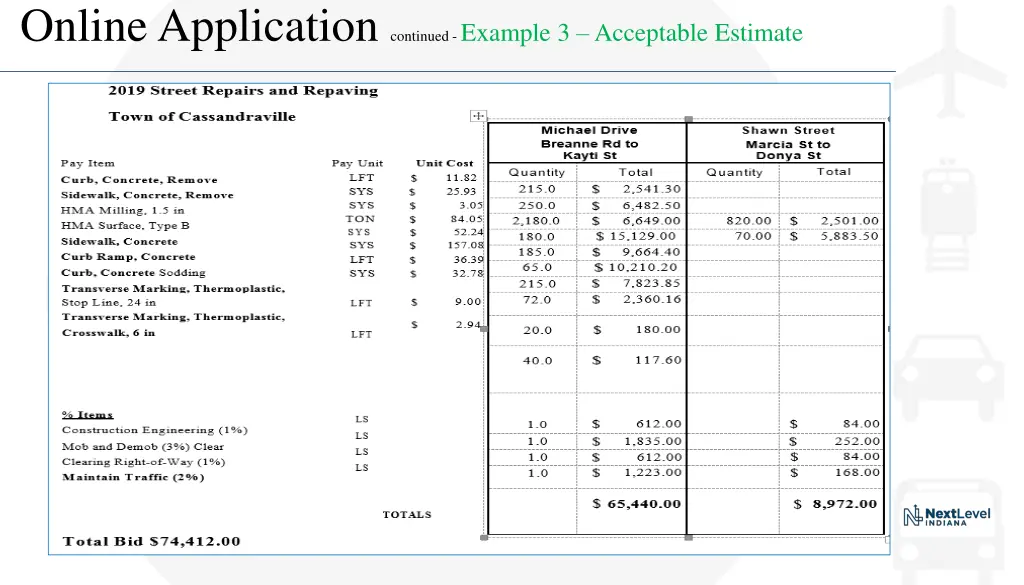 online application continued example 3 acceptable