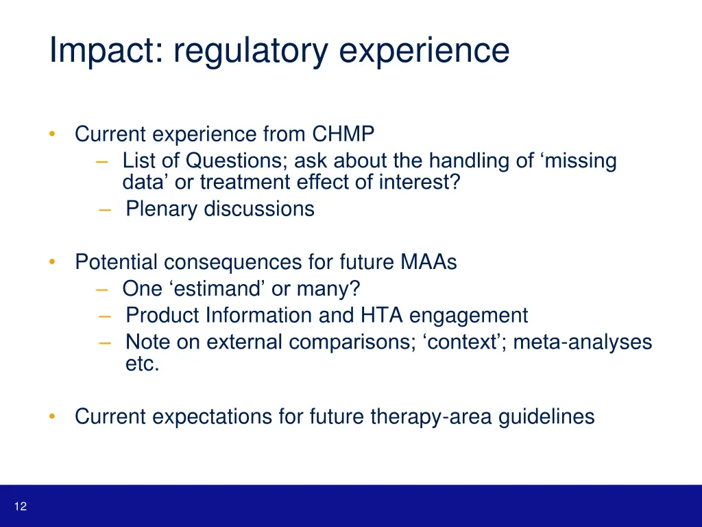 impact regulatory experience 1