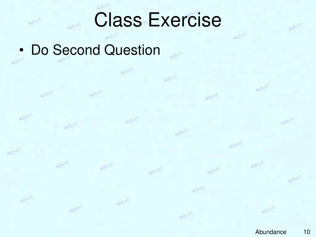 class exercise 1