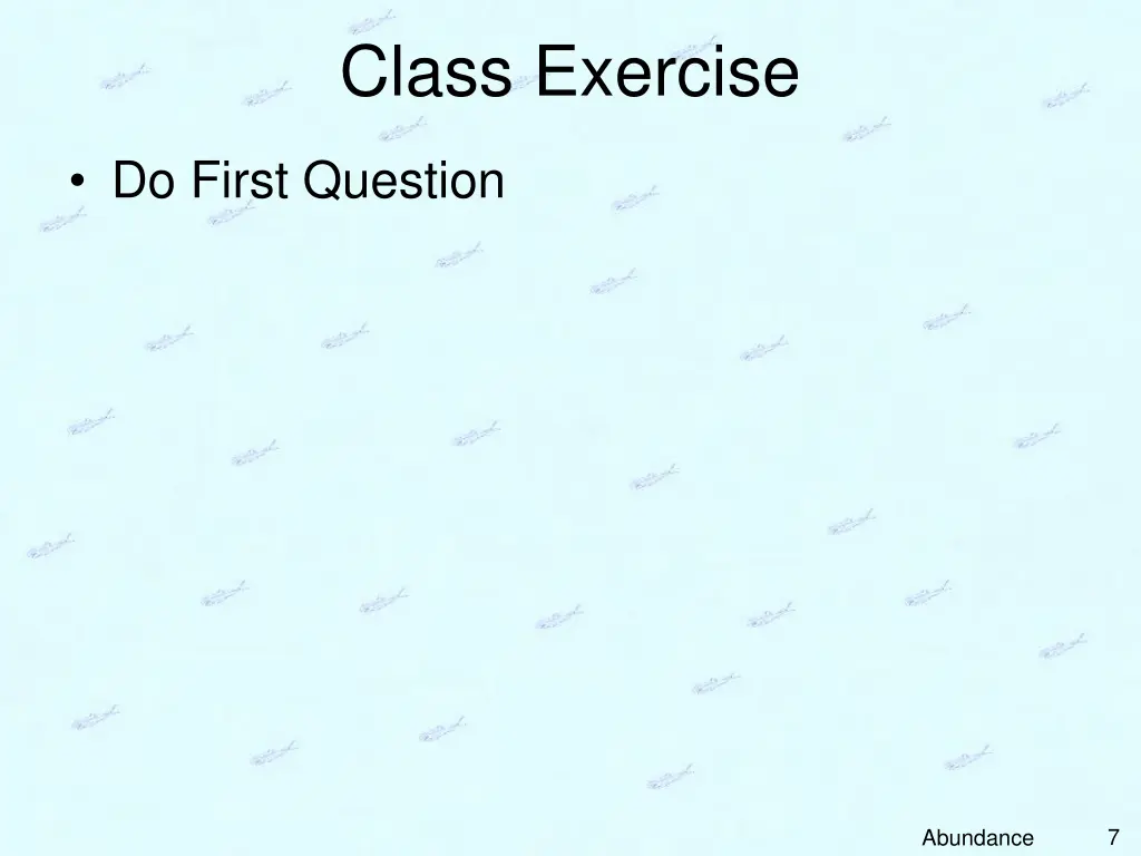 class exercise