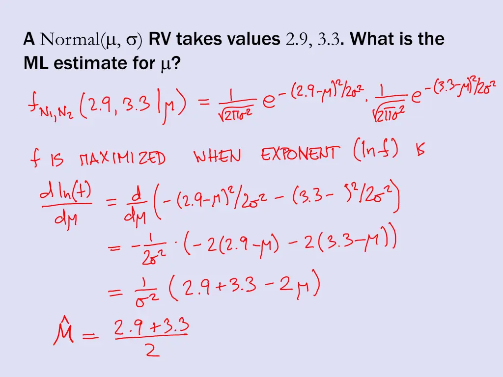 a normal rv takes values 2 9 3 3 what