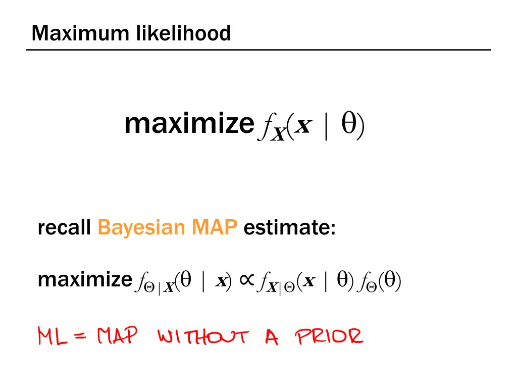 maximum likelihood