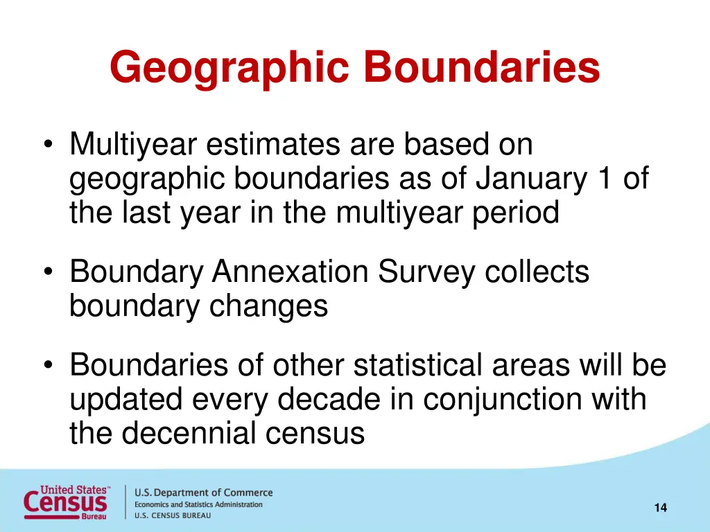 geographic boundaries