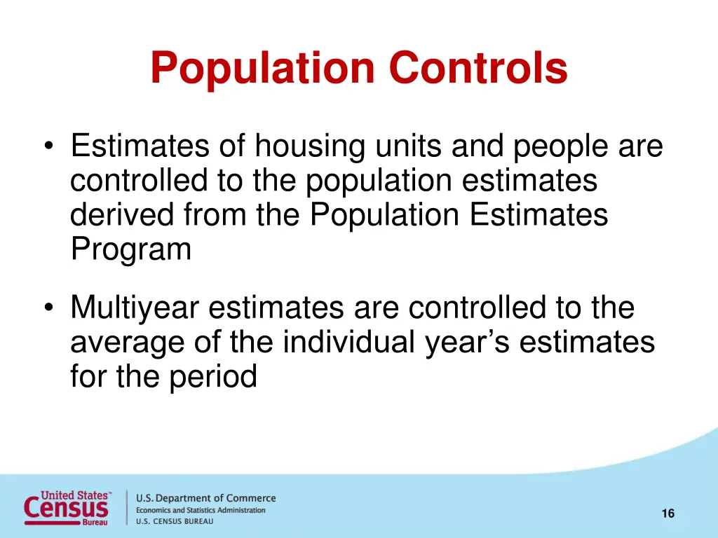 population controls