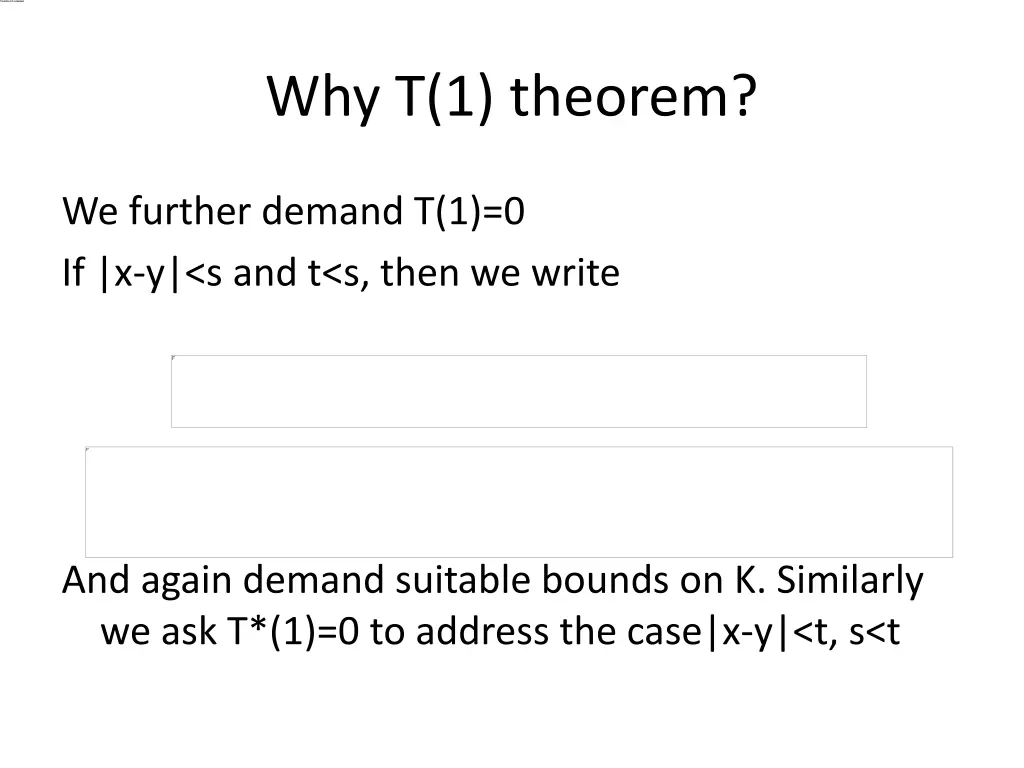 why t 1 theorem 1