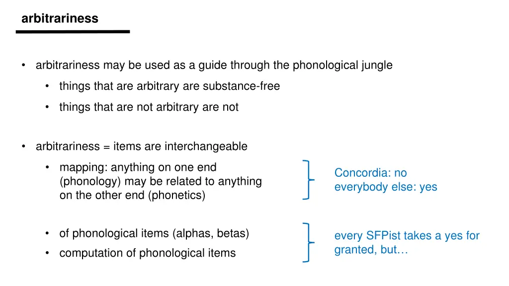 arbitrariness