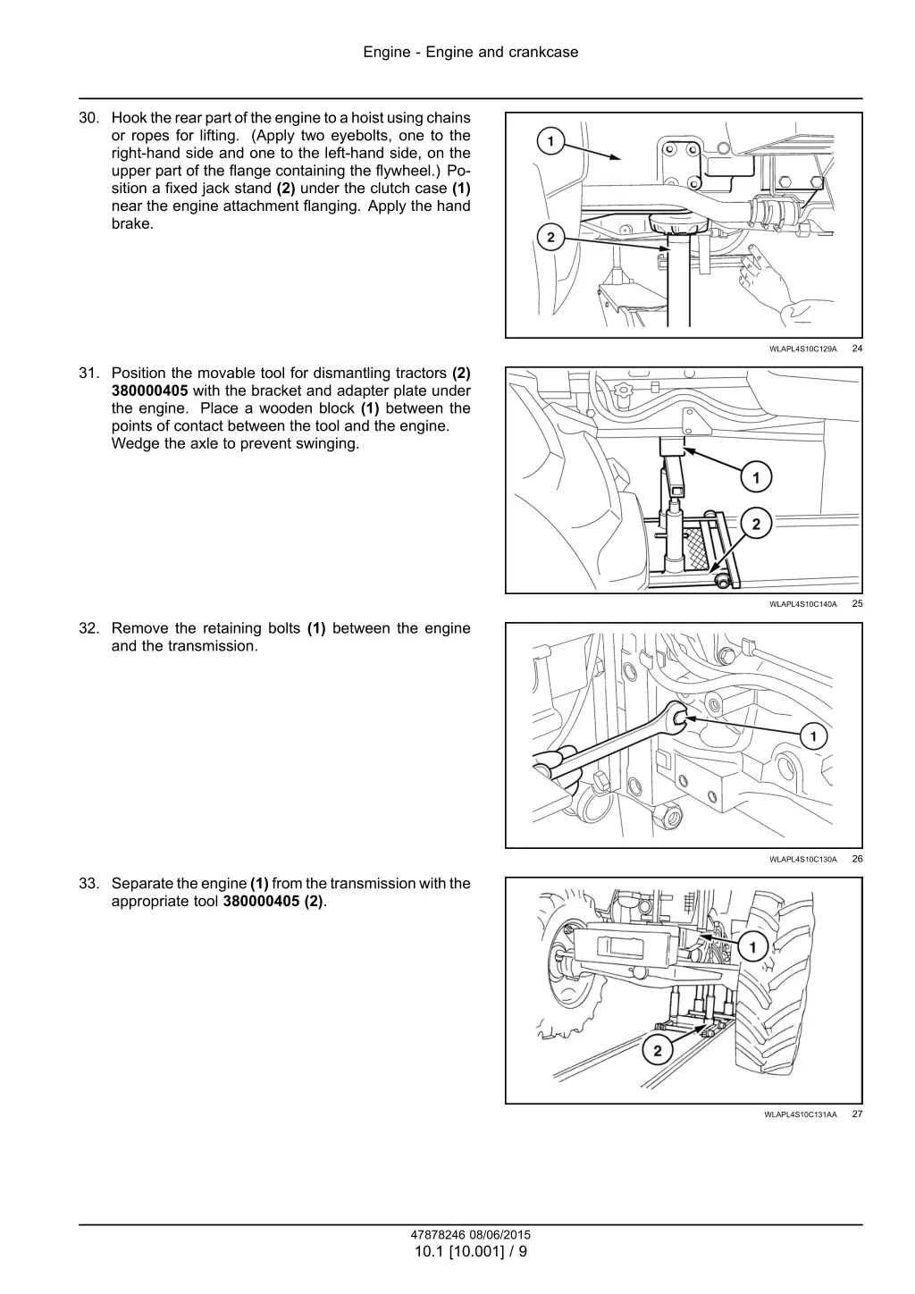 engine engine and crankcase 6