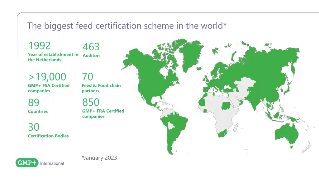 the biggest feed certification scheme in the world