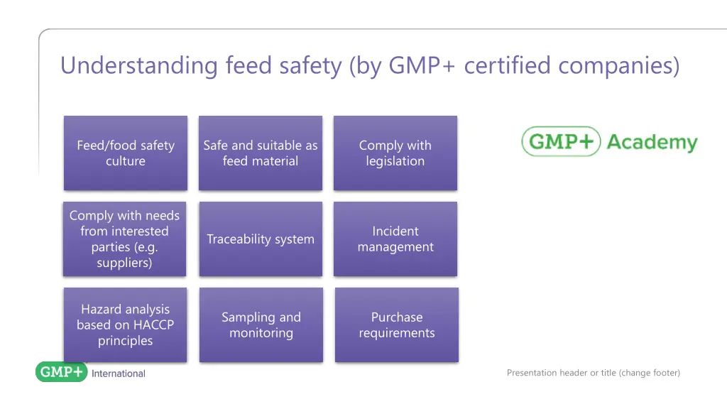 understanding feed safety by gmp certified