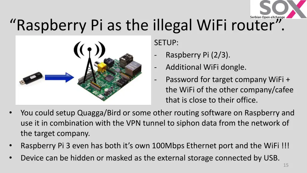 raspberry pi as the illegal wifi router