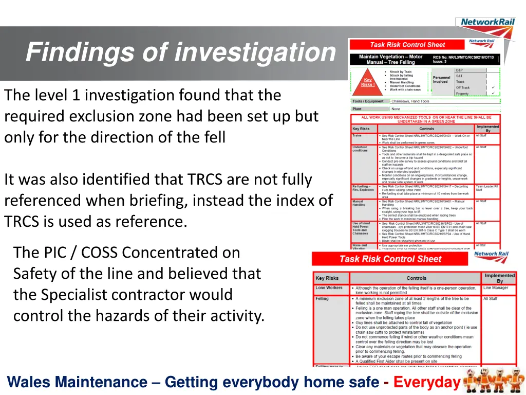 findings of investigation