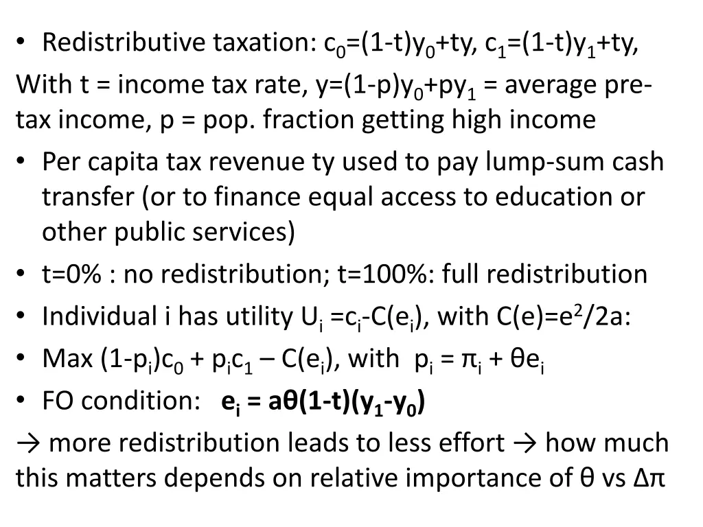 redistributive taxation