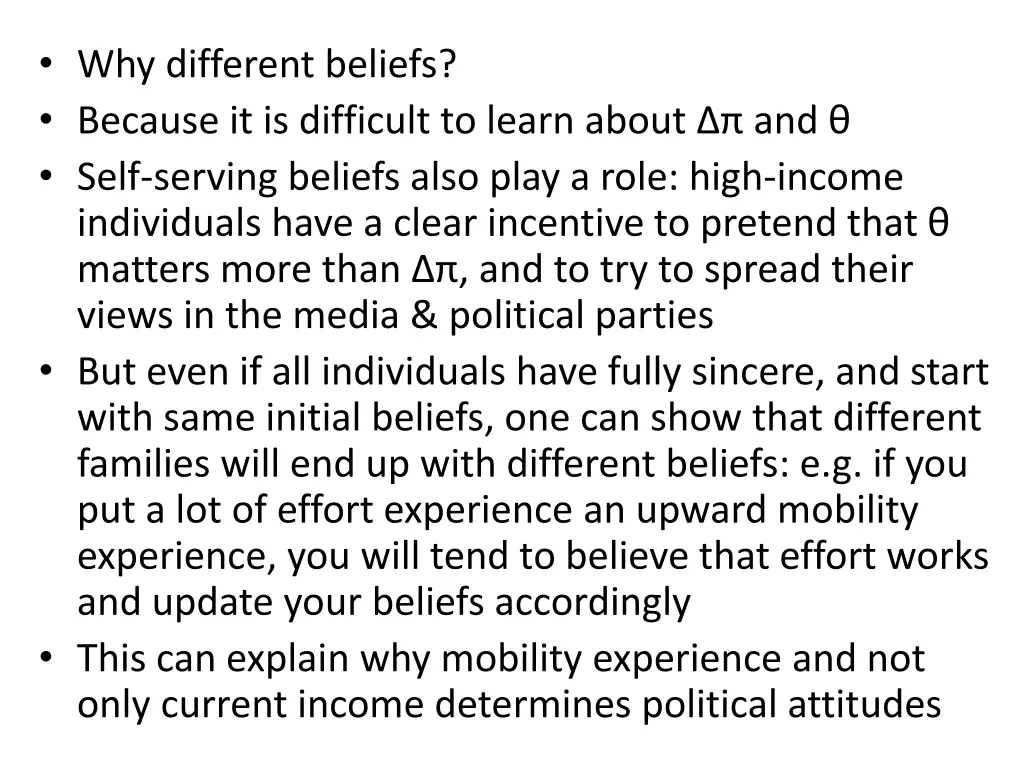 why different beliefs because it is difficult