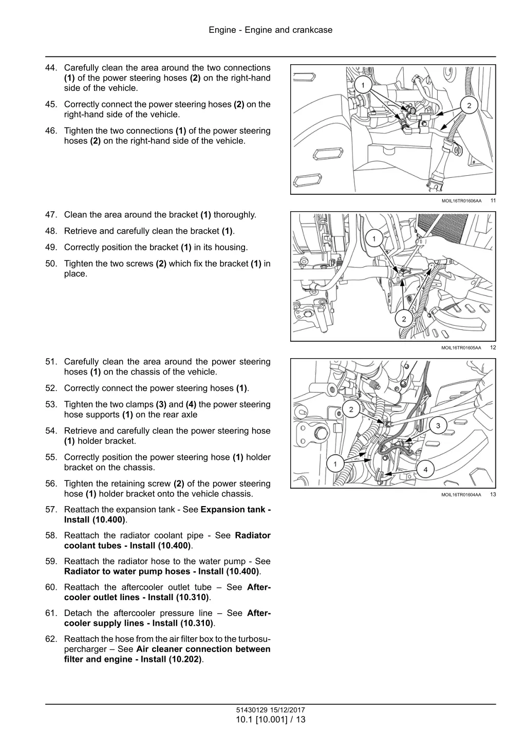 engine engine and crankcase 10