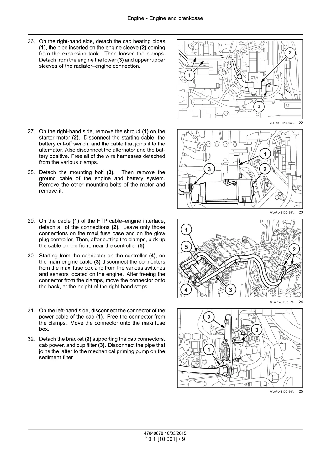 engine engine and crankcase 6