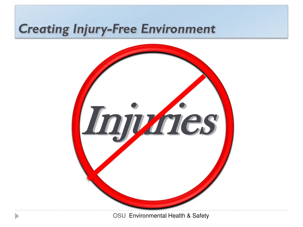 creating injury free environment