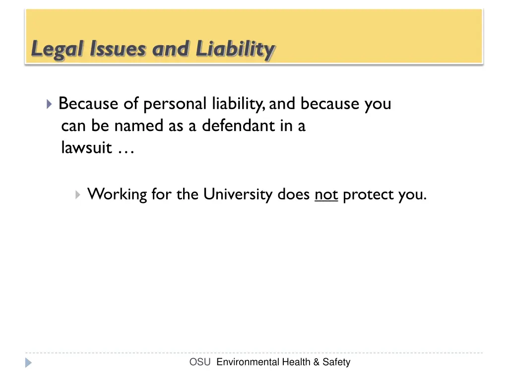 legal issues and liability 1