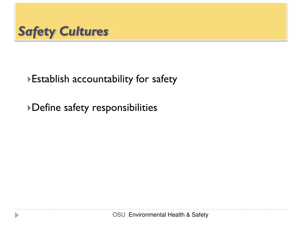 safety cultures