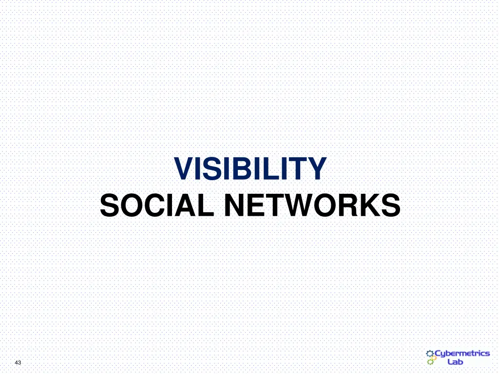 visibility social networks