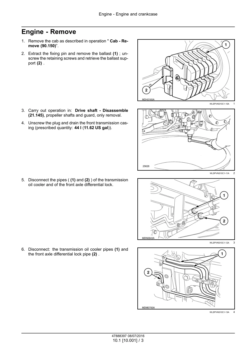 engine engine and crankcase